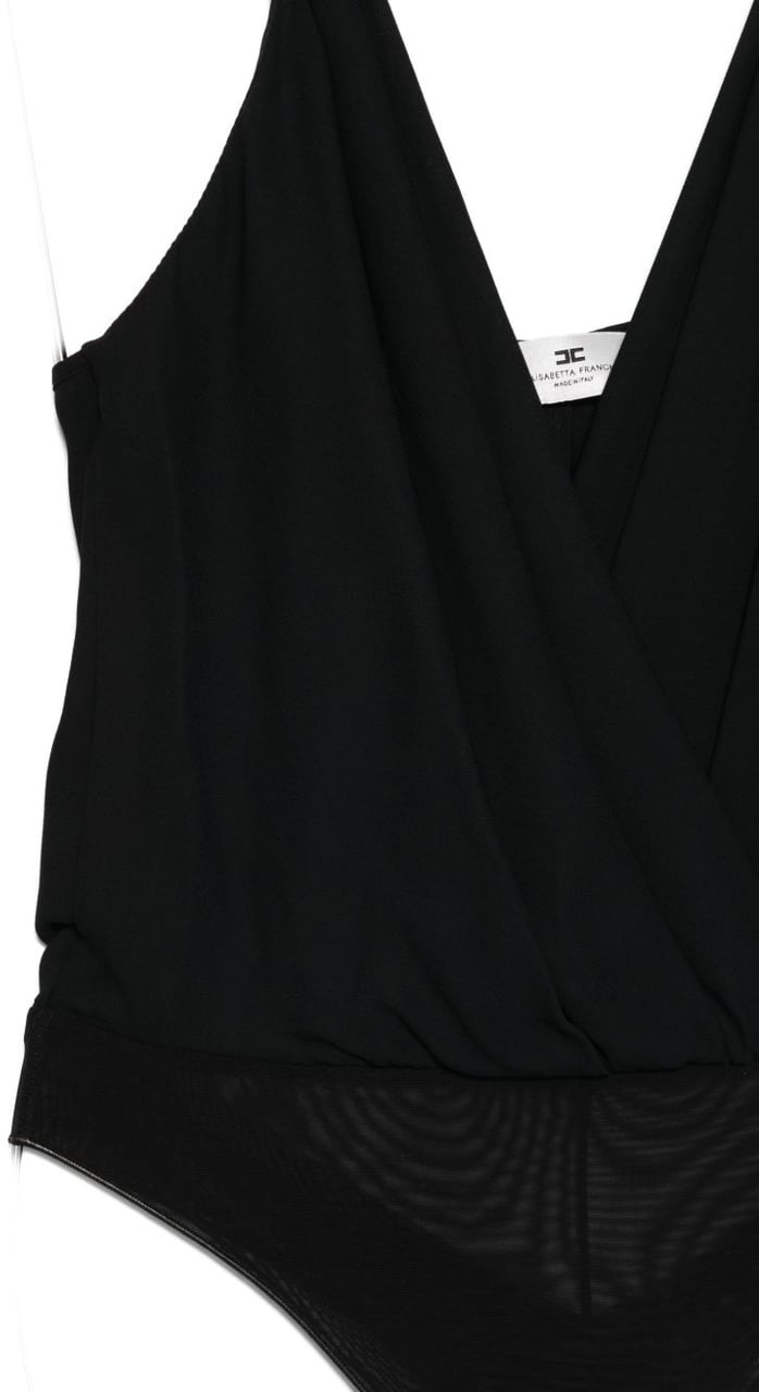 Elisabetta Franchi Top Black Zwart