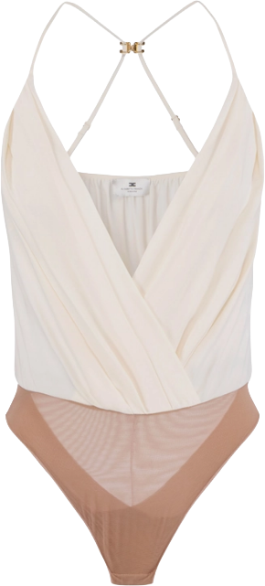 Elisabetta Franchi Top Burro Beige
