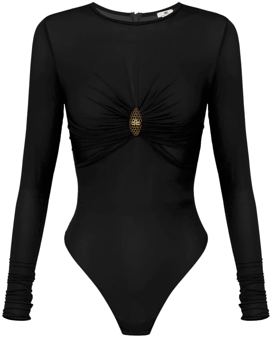 Elisabetta Franchi Top Black Zwart