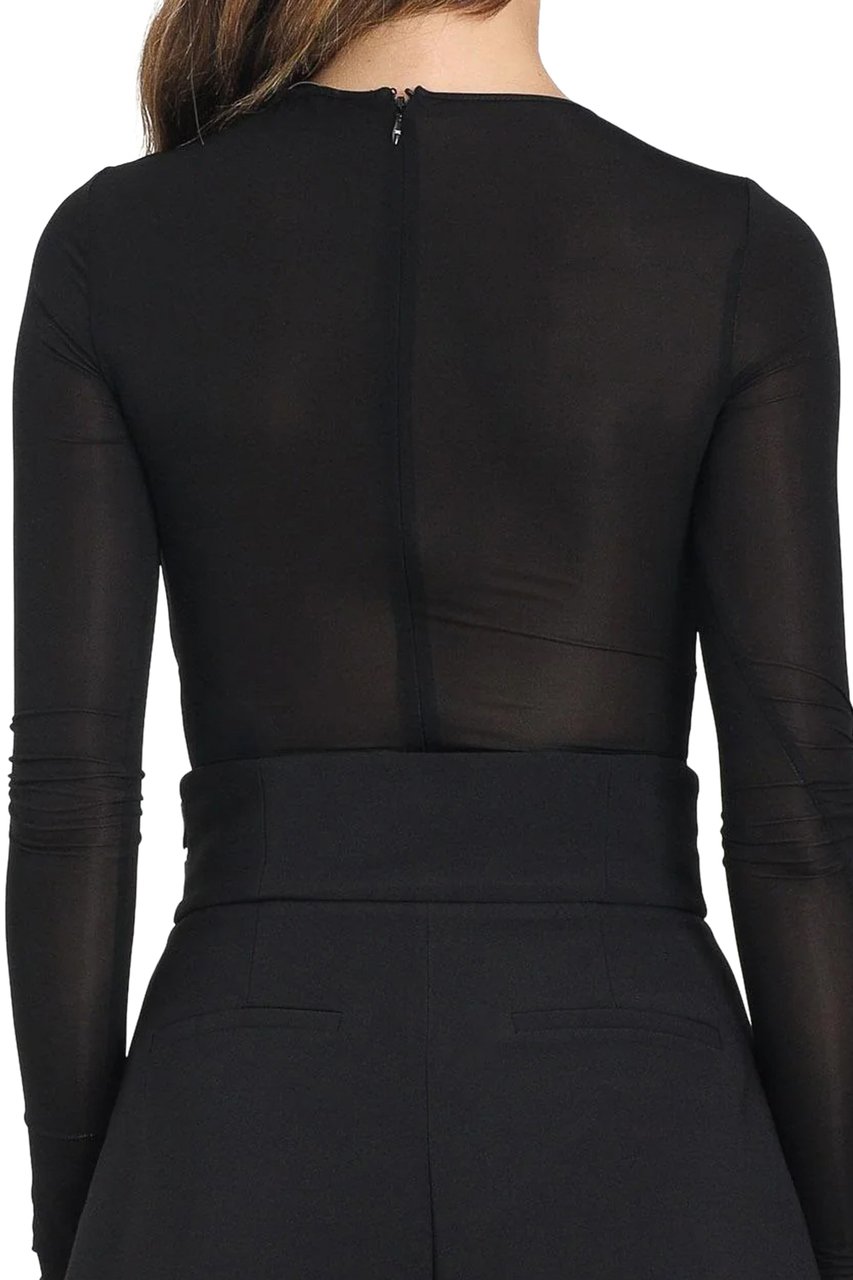 Elisabetta Franchi Top Black Zwart
