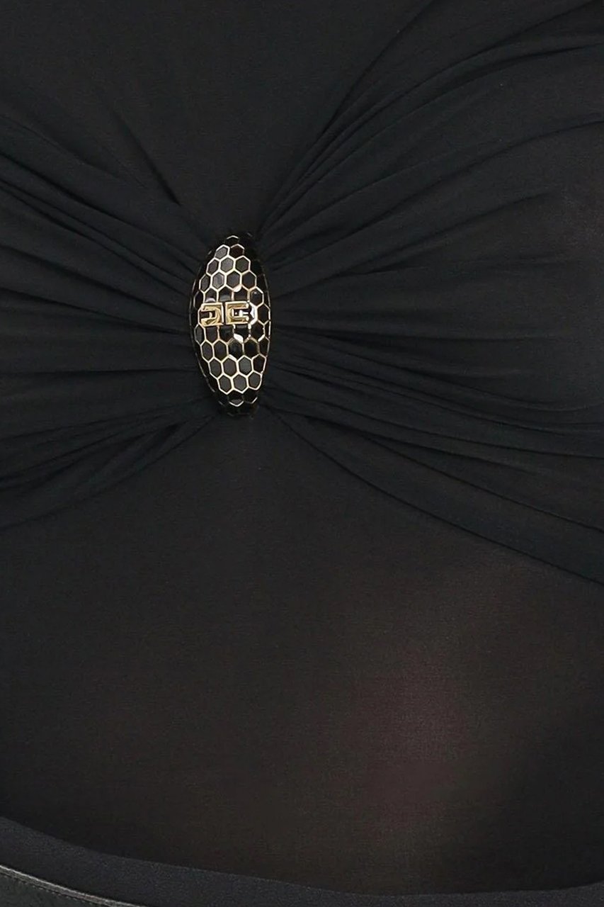 Elisabetta Franchi Top Black Zwart