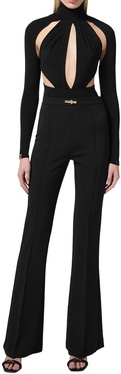 Elisabetta Franchi Top Black Zwart