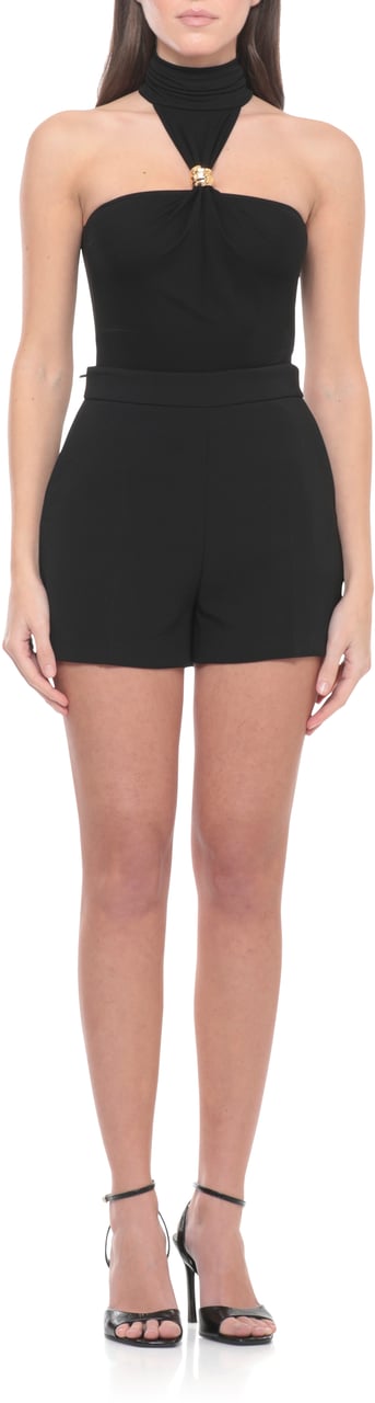 Elisabetta Franchi Top Black Zwart