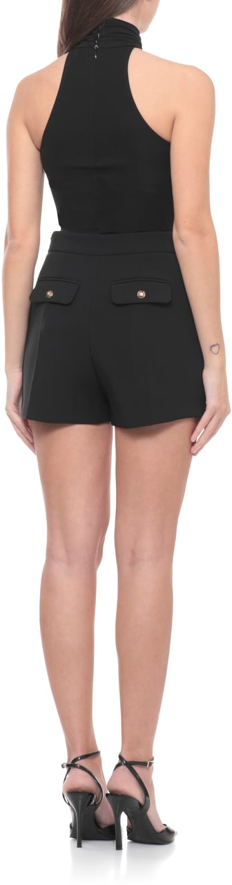 Elisabetta Franchi Top Black Zwart