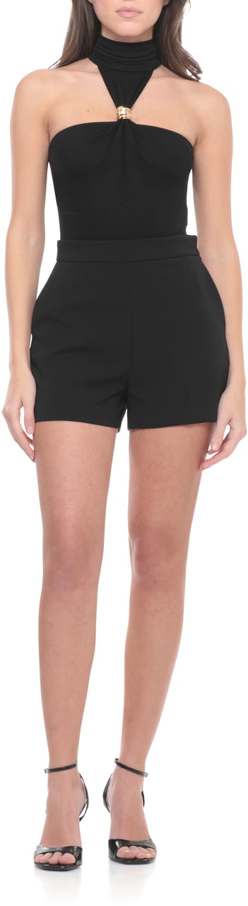 Elisabetta Franchi Top Black Zwart