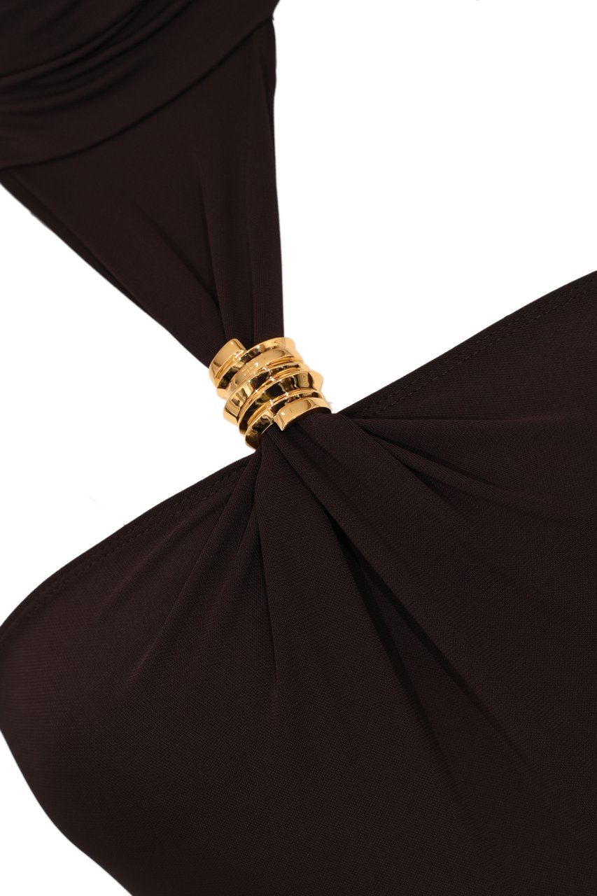 Elisabetta Franchi Top Dark Chocolate Bruin