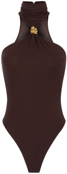 Elisabetta Franchi Top Cioccolato Bruin