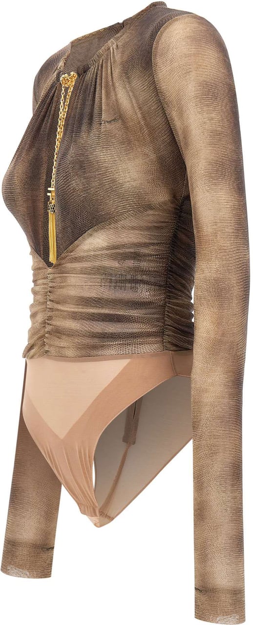 Elisabetta Franchi Top Brown Bruin