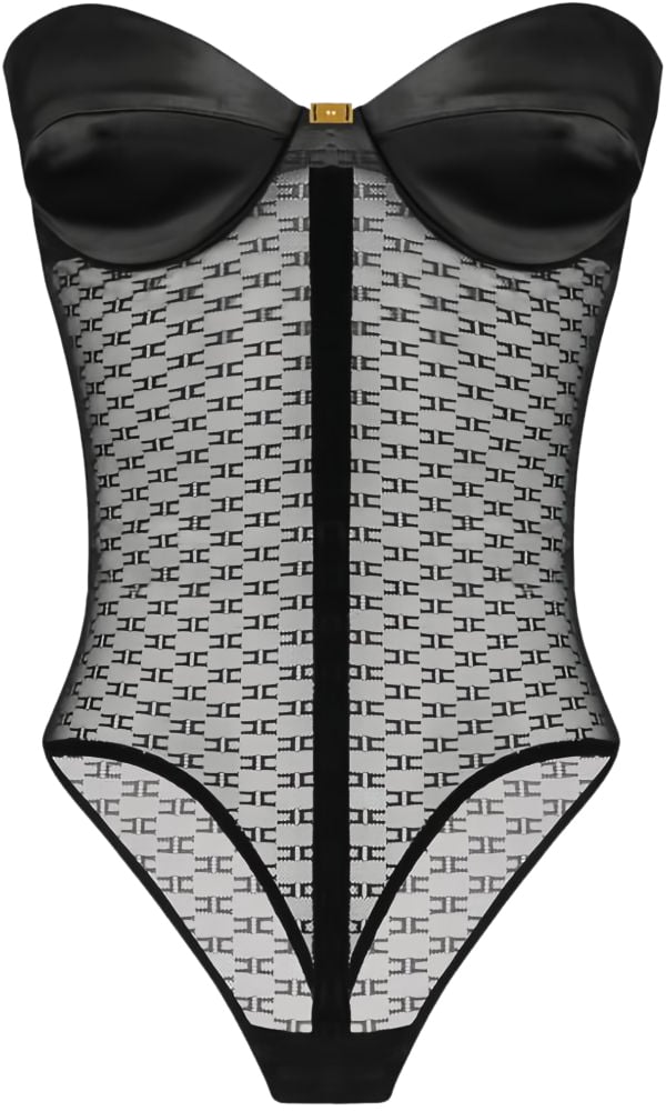 Elisabetta Franchi Top Black Zwart