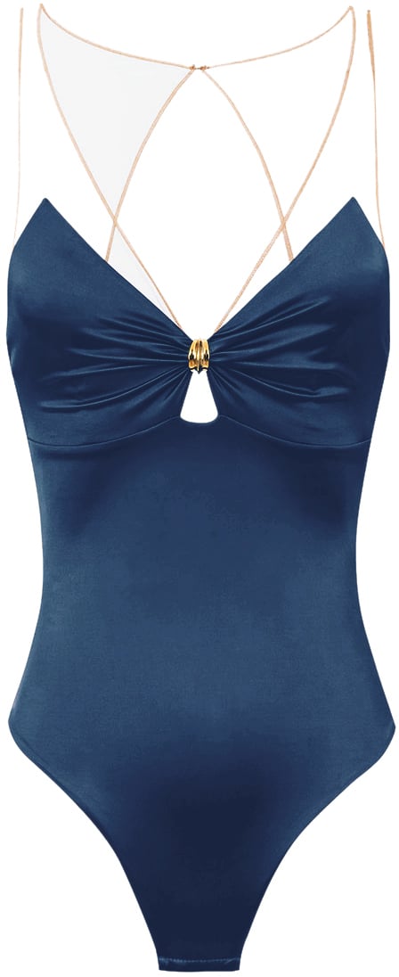 Elisabetta Franchi Top Blue Blauw