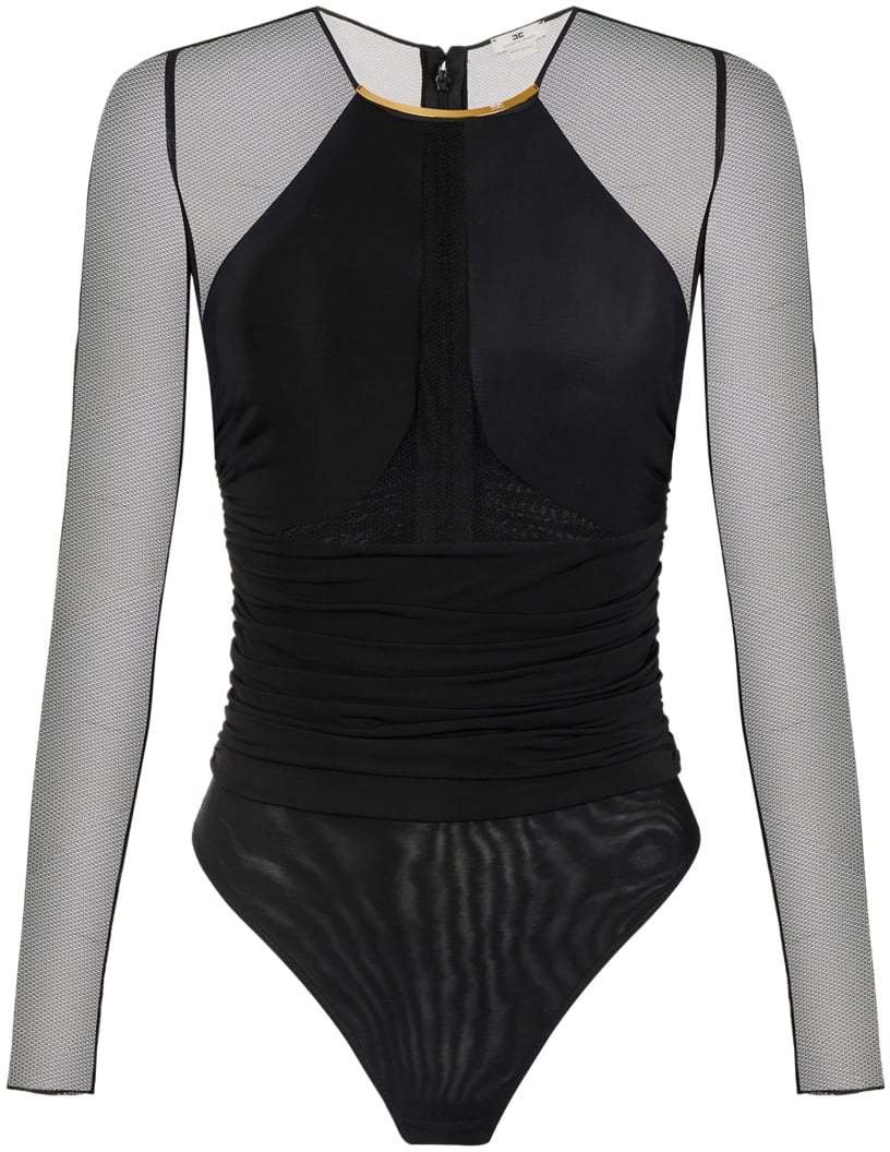 Elisabetta Franchi Top Black Zwart