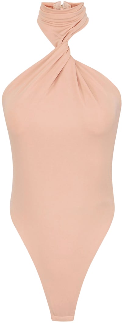 Elisabetta Franchi Top Nude Neutraal