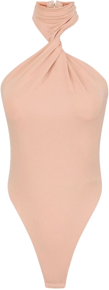 Elisabetta Franchi Top Nude Neutraal