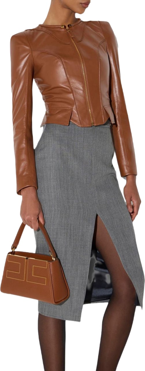 Elisabetta Franchi Bags Brown Beige