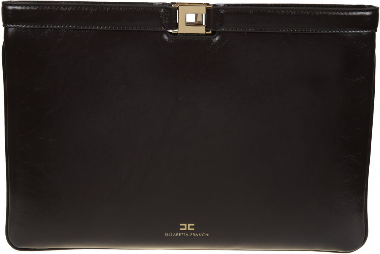 Elisabetta Franchi Pochette Brown Bruin