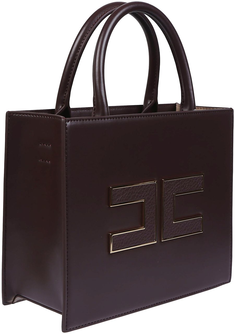 Elisabetta Franchi Small Logo Bag Red Rood