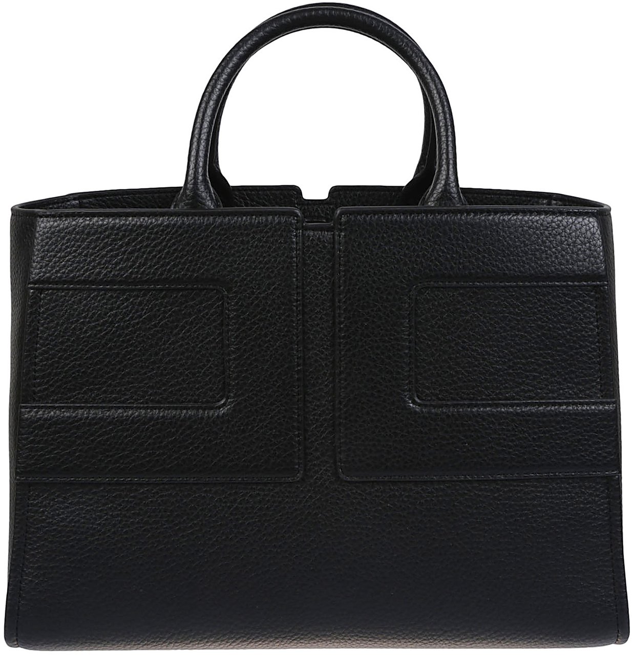 Elisabetta Franchi Medium Logo Bag Black Zwart