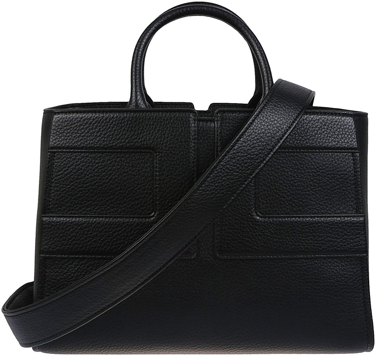 Elisabetta Franchi Medium Logo Bag Black Zwart