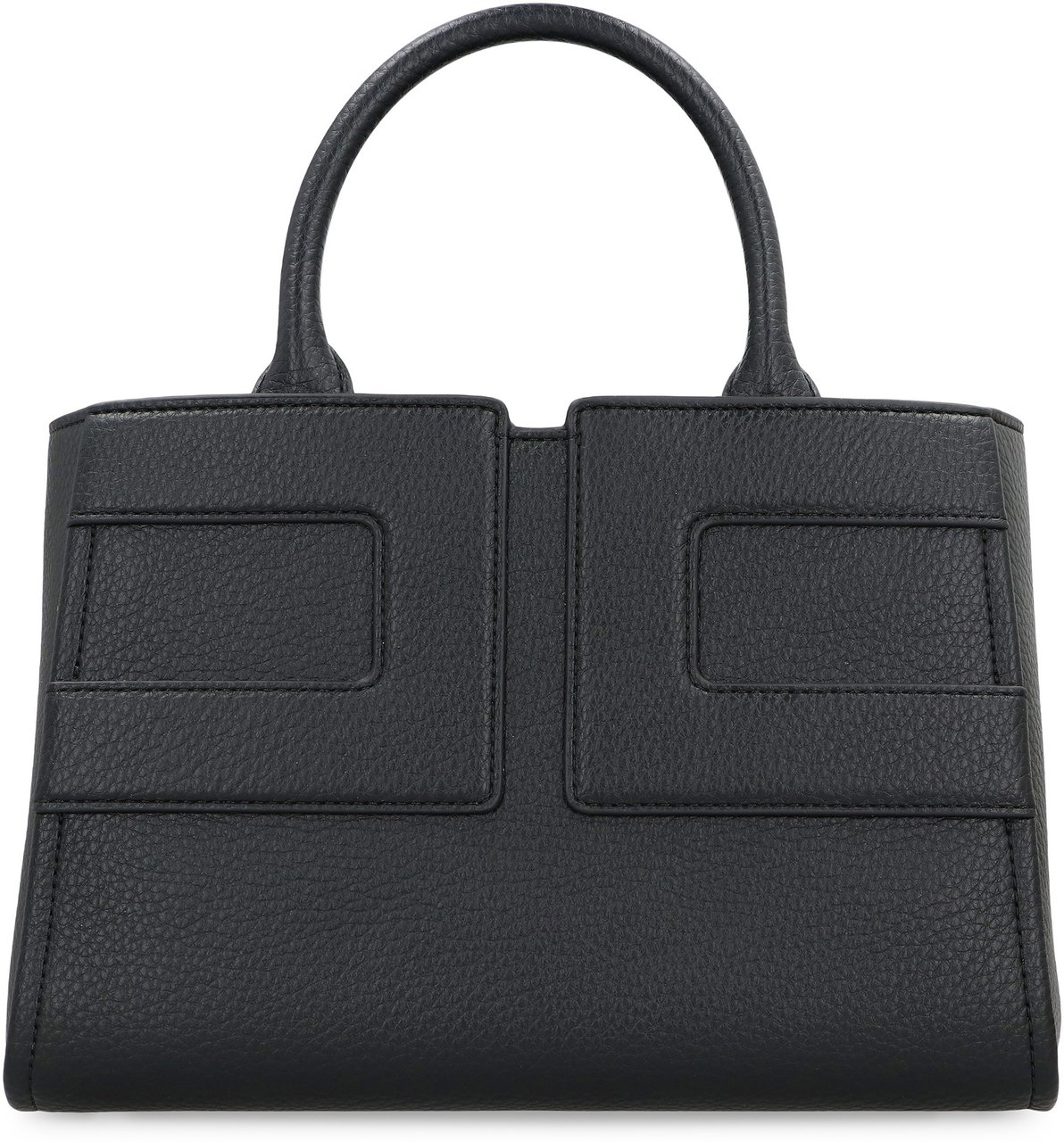 Elisabetta Franchi Medium tote bag with logo Zwart