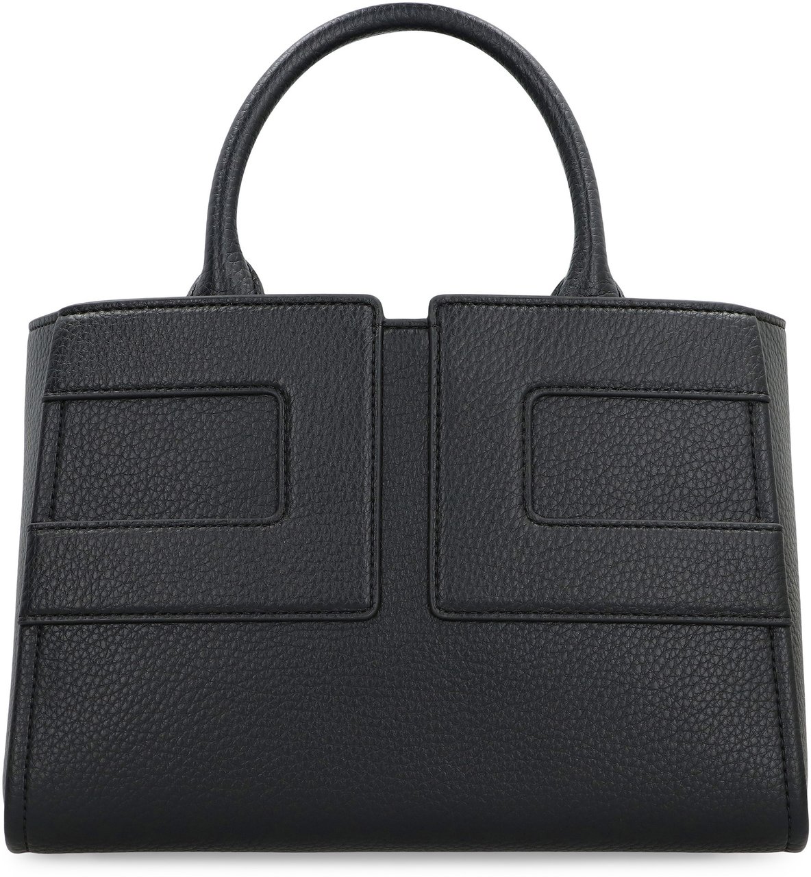 Elisabetta Franchi Medium tote bag with logo Zwart