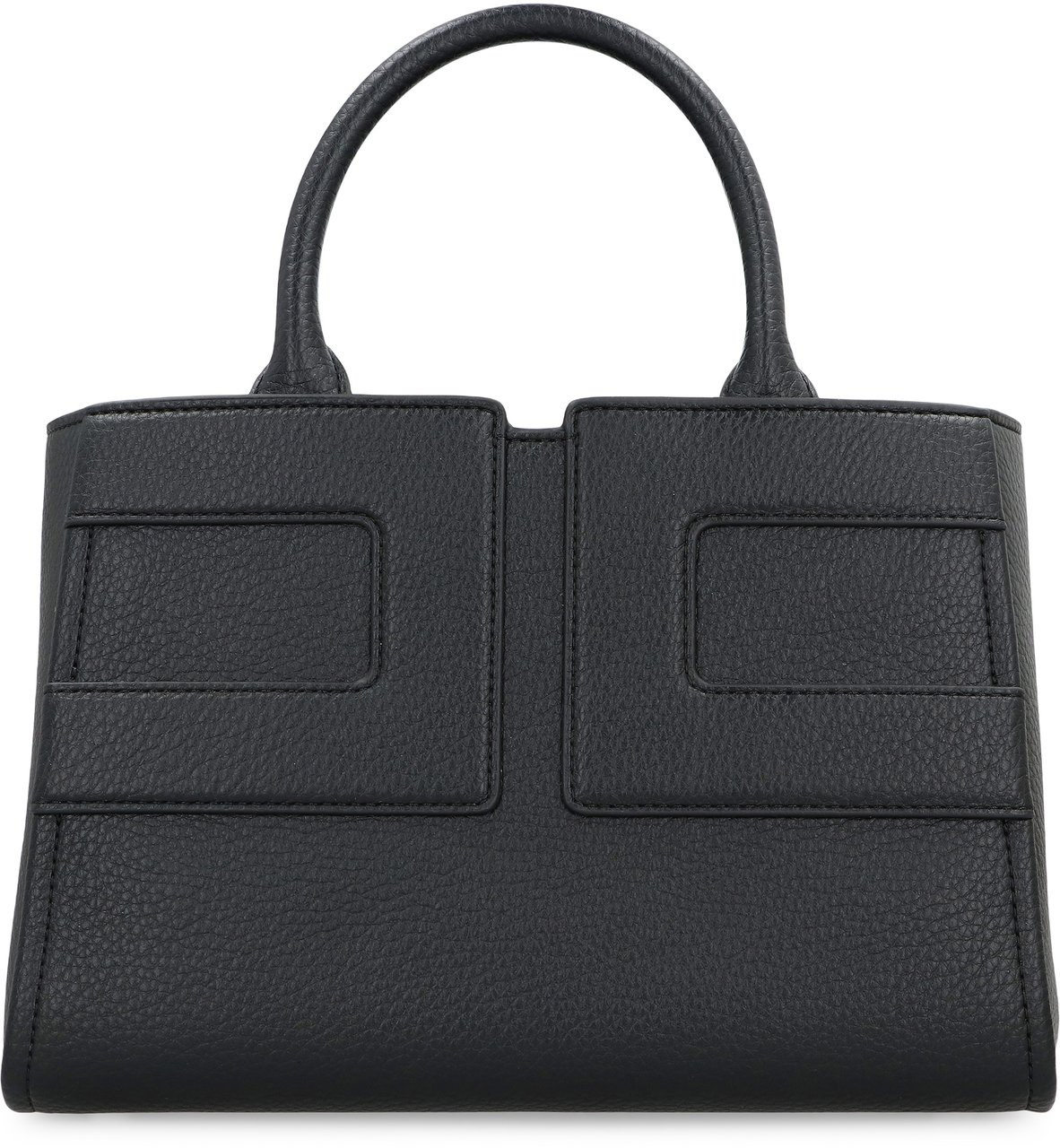 Elisabetta Franchi Medium tote bag with logo Zwart