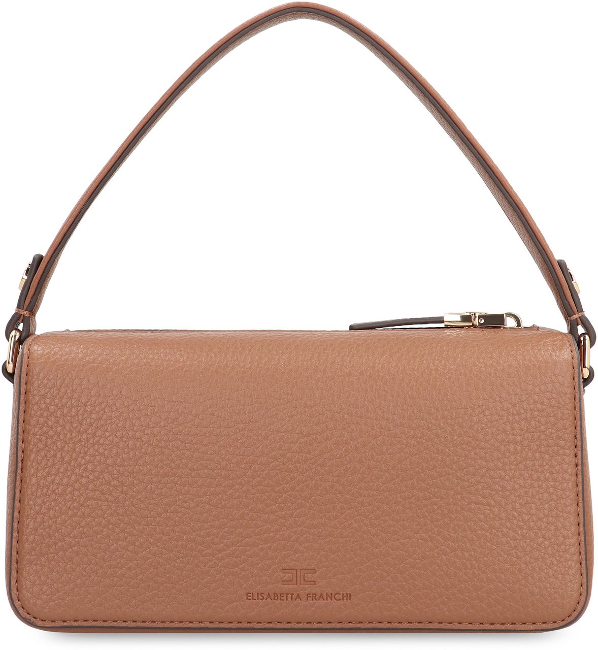 Elisabetta Franchi Handbag in eco-leather Bruin