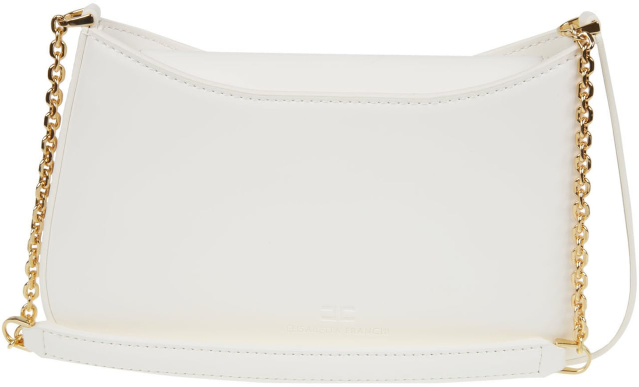 Elisabetta Franchi Bucket Bag White Wit