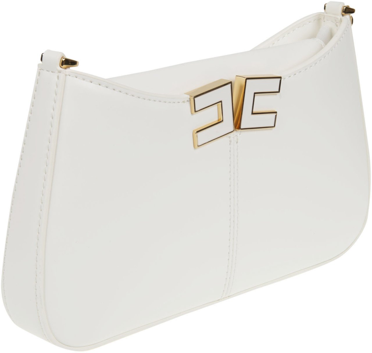 Elisabetta Franchi Bucket Bag White Wit