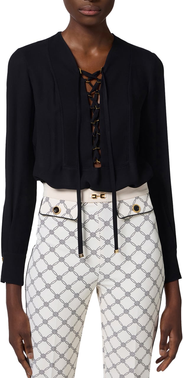 Elisabetta Franchi Shirts Black Zwart