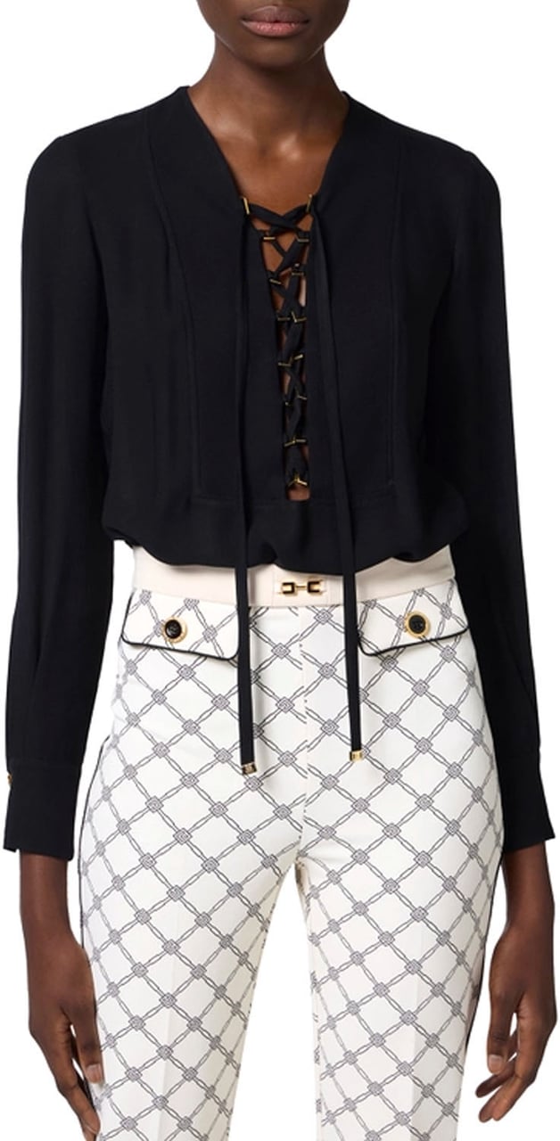 Elisabetta Franchi Shirts Black Zwart