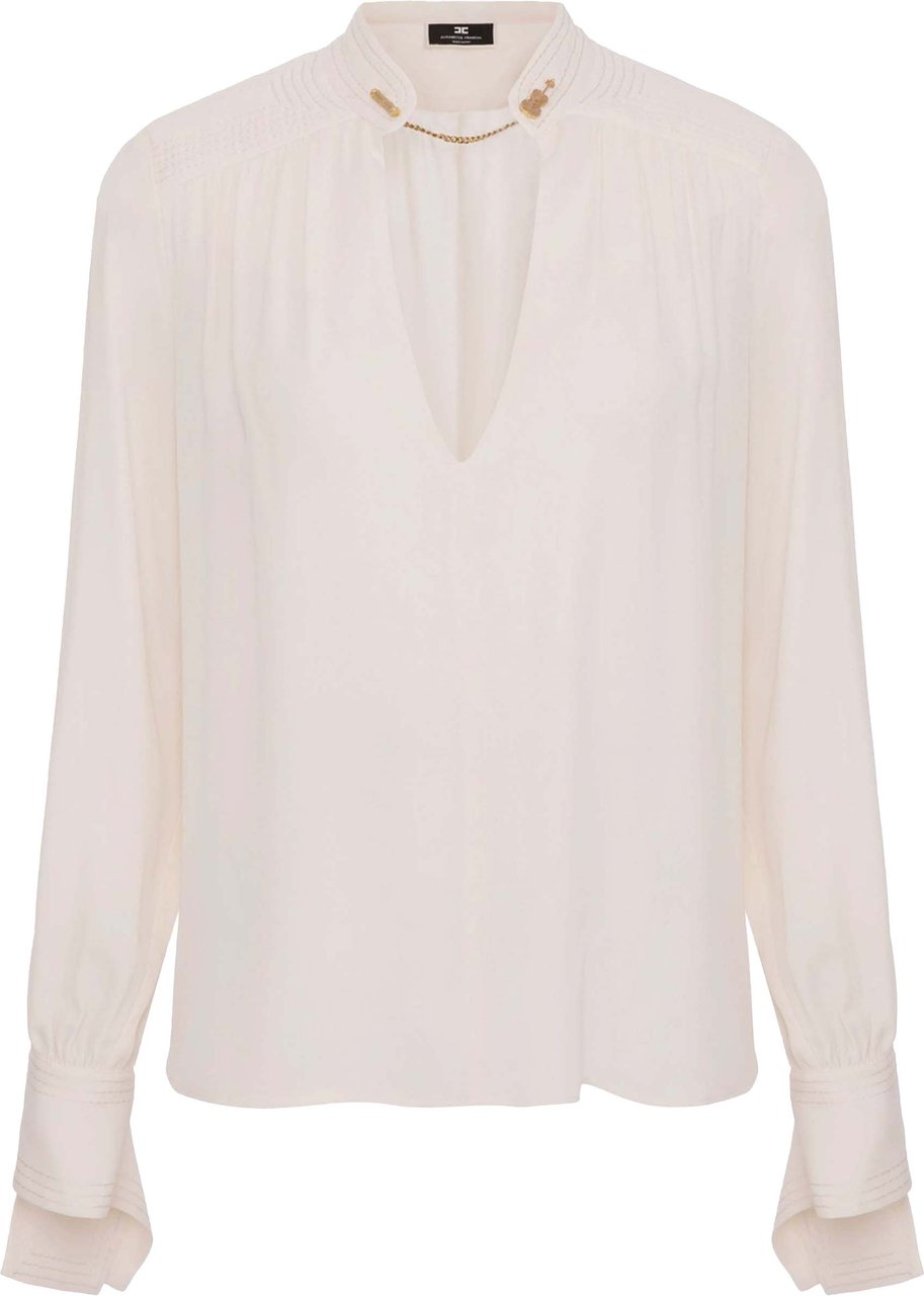 Elisabetta Franchi Elisabetta Franchi Blouses Ecru Ca03037e2 Wit