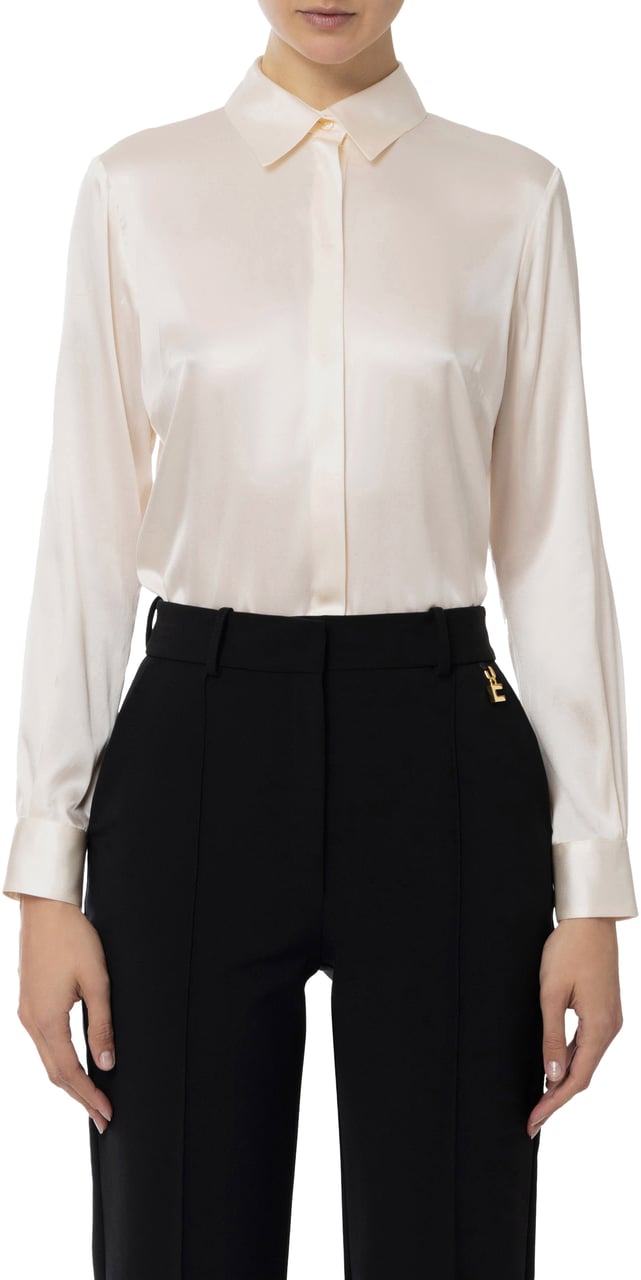 Elisabetta Franchi Shirts Burro Beige