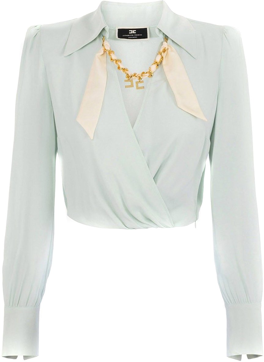 Elisabetta Franchi Shirts Cyan Cyaan