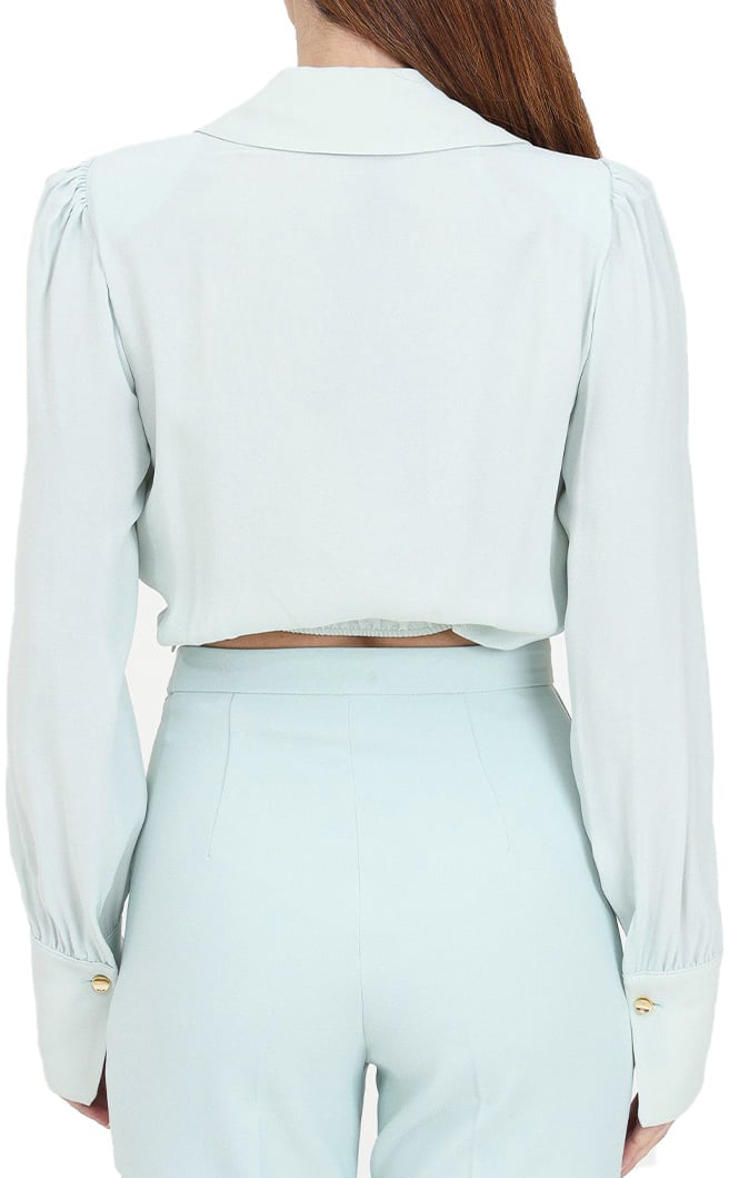 Elisabetta Franchi Shirts Cyan Cyaan