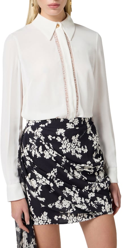 Elisabetta Franchi Shirts Ivory Wit