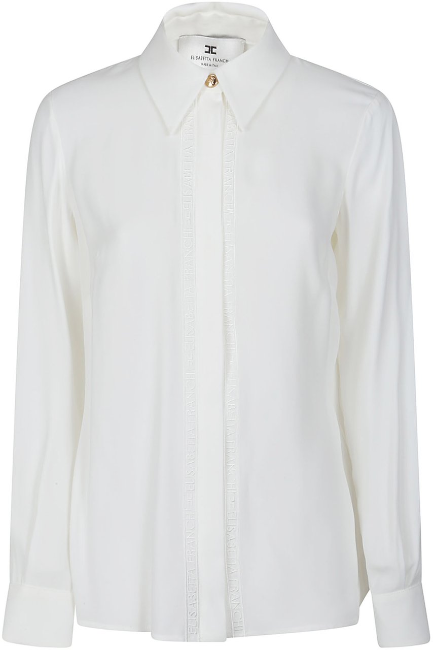 Elisabetta Franchi Long Sleeve Shirt White Wit