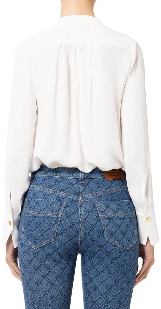 Elisabetta Franchi Shirts Ivory Wit