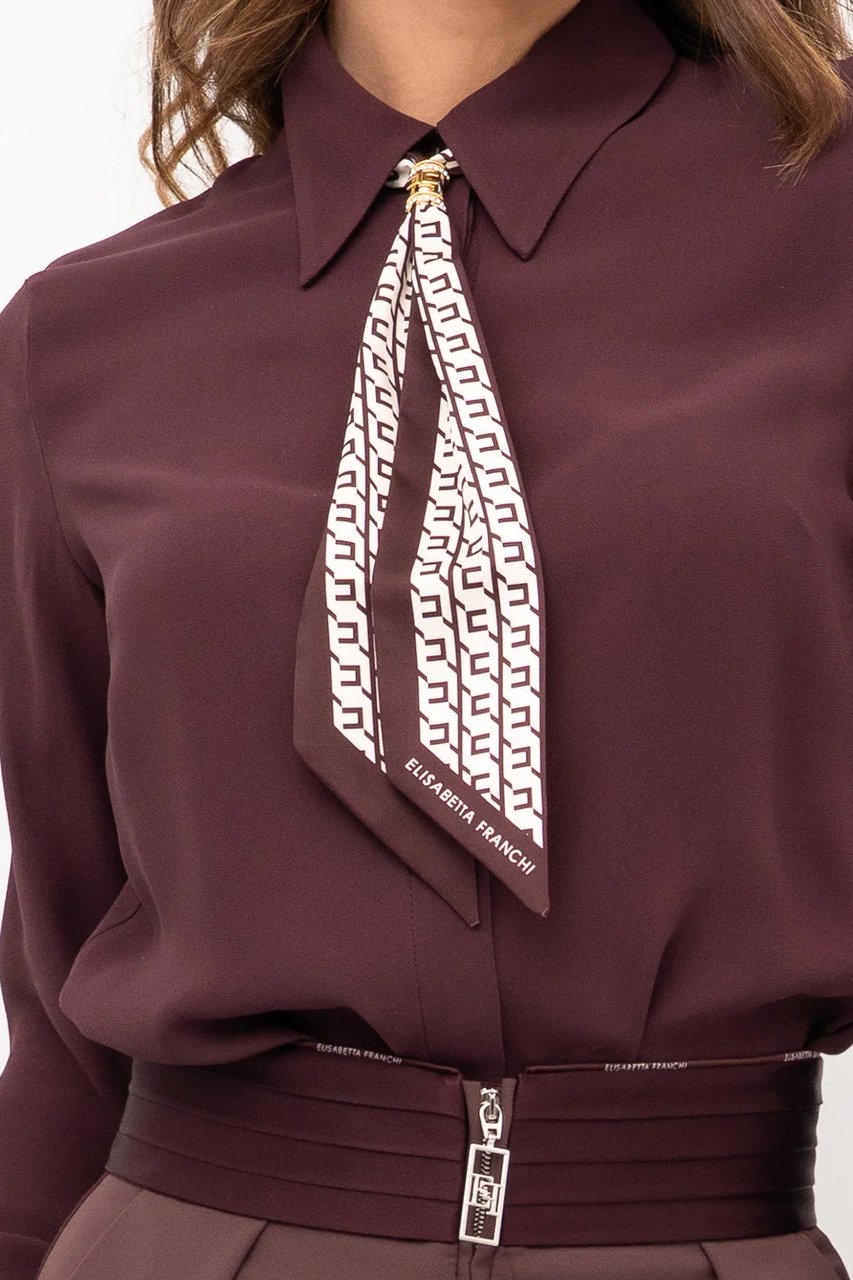 Elisabetta Franchi Shirts Merlot Rood