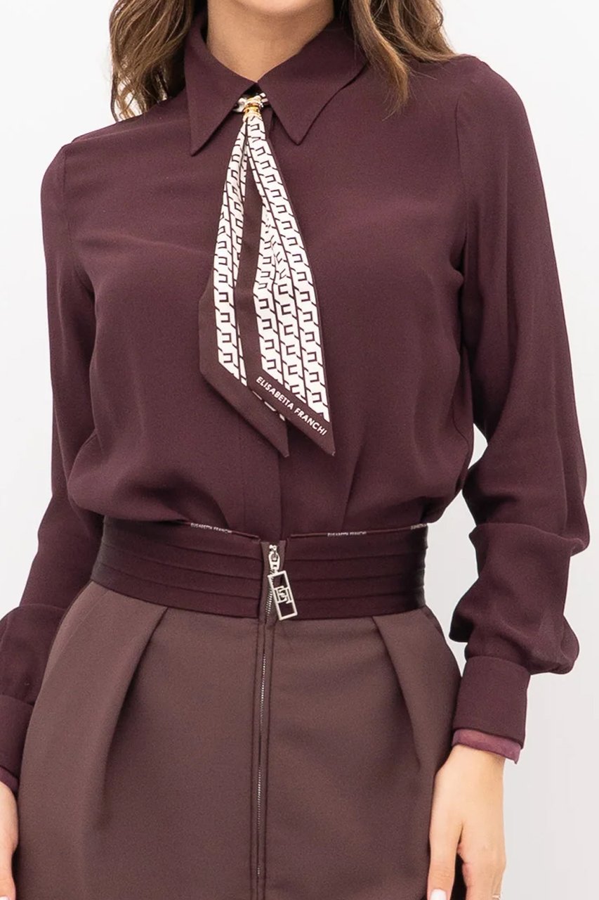 Elisabetta Franchi Shirts Merlot Rood