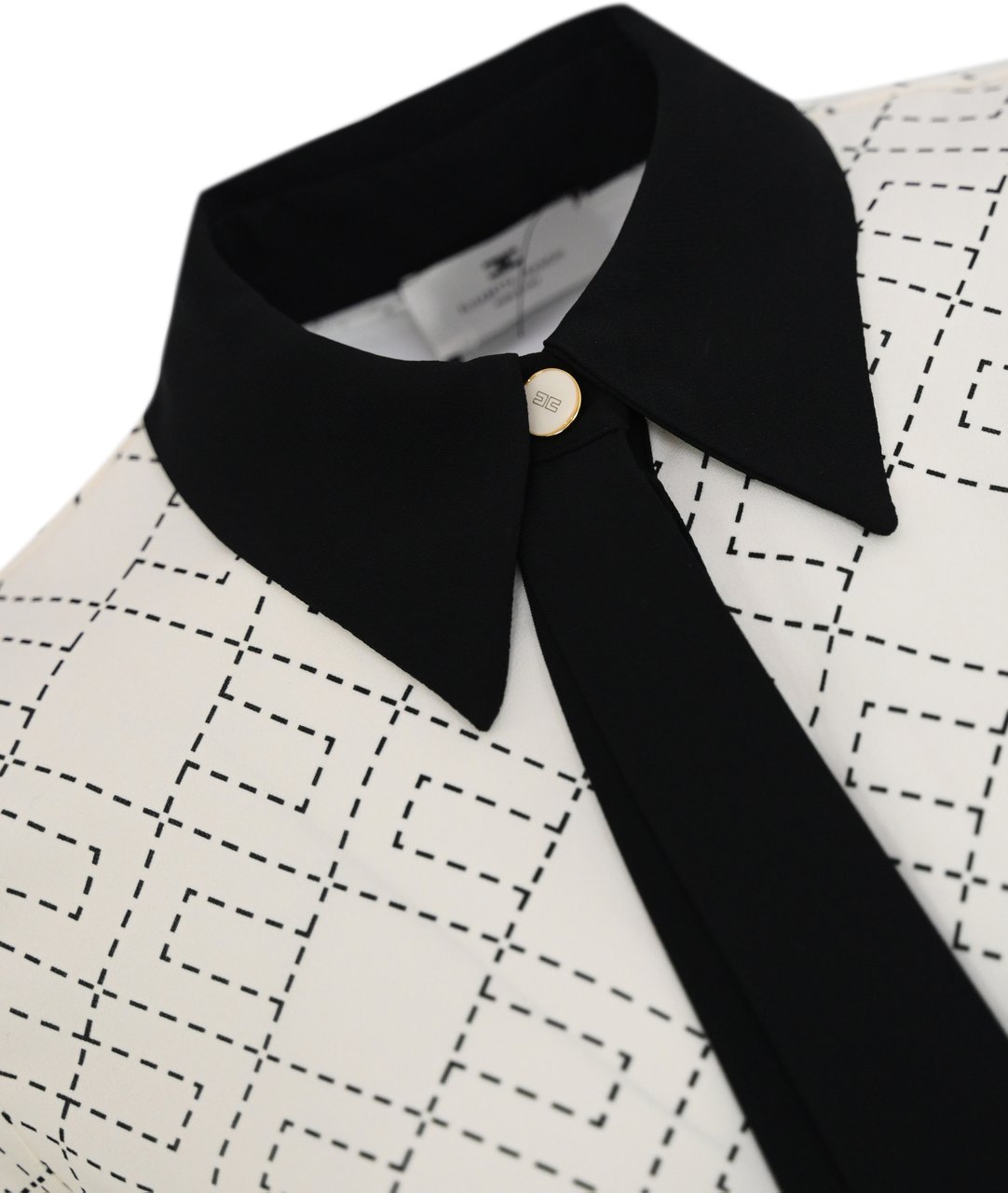 Elisabetta Franchi Shirts Milknero Wit