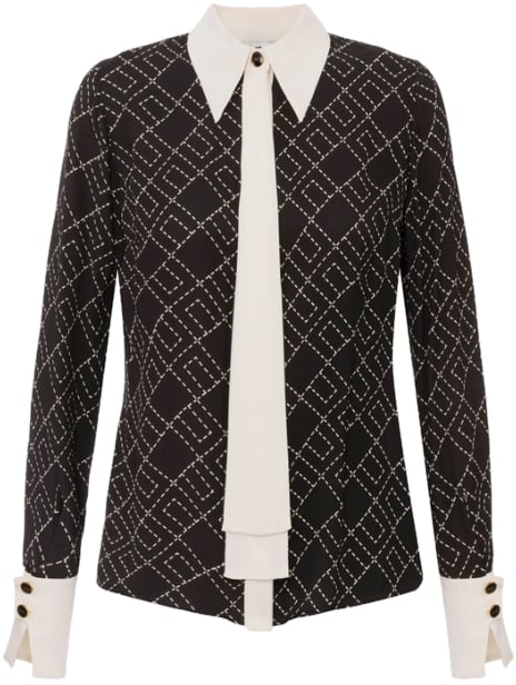 Elisabetta Franchi Shirts Nerolatte Zwart