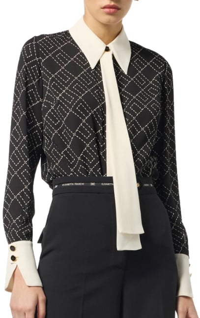 Elisabetta Franchi Shirts Nerolatte Zwart