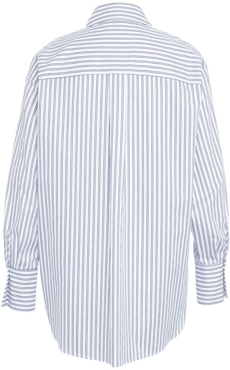 Elisabetta Franchi Camicia a righe con logo Wit