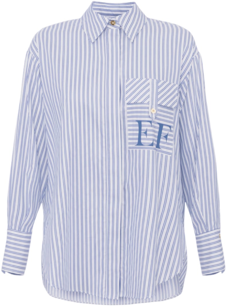 Elisabetta Franchi Shirts Biancooxford Divers
