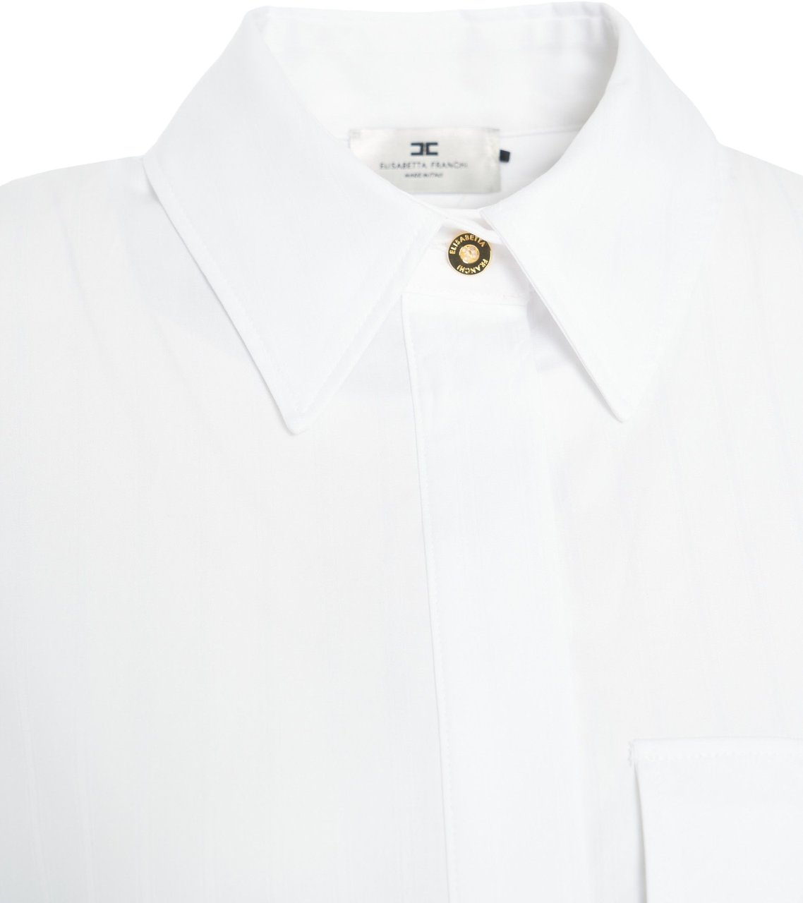Elisabetta Franchi Camicia oversize con logo Wit