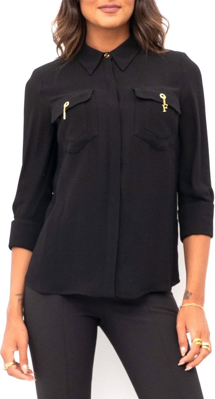 Elisabetta Franchi Shirts Black Zwart