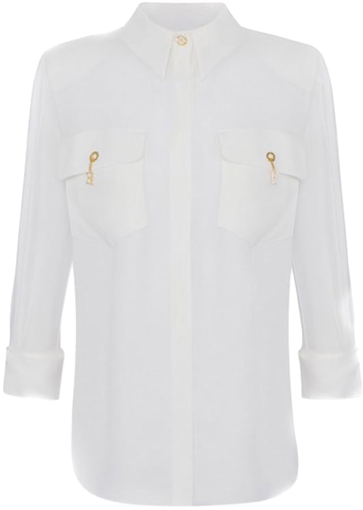 Elisabetta Franchi Shirts Cyan Cyaan