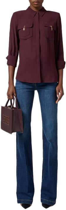 Elisabetta Franchi Shirts Red Rood