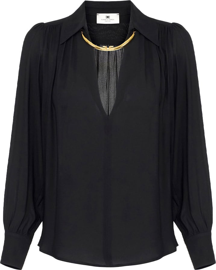 Elisabetta Franchi Shirts Black Zwart