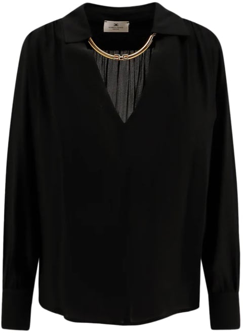 Elisabetta Franchi Shirts Black Zwart